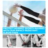 HiRui Elbow Pads Elbow Brace, Basketball Shooter Sleeves Arm Compression Sleeve Collision Avoidance Elbow Pad for Cycling Football Volleyball Baseball, Youth Adult Women Men ((Pair) Black, 2XL)