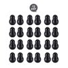 Replacement Stethoscope Ear Tips Earpieces Universal Soft Silicone Ear Plugs Earbuds Snap Tight Soft Sealing Ear Tips (Black, 24 Pieces)