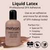 Mehron Makeup Liquid Latex | SFX Makeup | Halloween Latex Makeup | Latex Glue for Skin | Prosthetic Glue 1 fl oz (30 ml) (Dark Flesh)