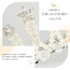 Yean Pearl Hair Comb Crystal Flower Tiara Comb Rhinestone Princess Hair Accessories Hair Piece for Women and Girls