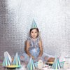 48 Pieces Iridescent Party Hats Rainbow Laser Themed Hats Birthday Party Cone Hats with Elastic String for Birthday Parties and Friend gatherings Rainbow Party Handmade Hats for Kids Baby Shower Boys