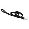 Dog Leash by Lupine in 1" Wide Black 6-Foot Long with Padded Handle