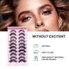 Wffenhefragrance dramatic lashes| 10 hybrid lashes | eyelashes various sizes | Easy to Apply & Reusable |Eyelashes of varied lengths are suitable for various occasions