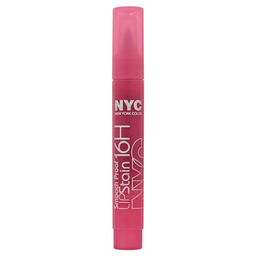N.Y.C. New York Color Smooch Proof Lip Stain, Persistent Pink, 0.1 Fluid Ounce