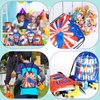 Dart Party Supplies Bags Toy Birthday Party Goody Treat Bags Gun Party Drawstring Bags Gift Party Treat Bags Darts Theme Party Supplies for Gun Dart Battle Decor (15 Pieces)