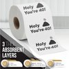 40th Birthday Decorations Toilet Paper for Men & Women - Funny Design Novelty Great Hilarious Gag Gift – Eco-Friendly, Ultra Soft & Comfortable – Perfect for Birthday Christmas & Party Supplies