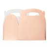 Juvale 24-Pack Treat Boxes - Candy Gable Boxes for Party Favors, Birthday, Wedding, Baby Shower (Rose Gold, 6.2x3.5x3.6 In)