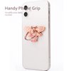 Allengel Cute Bee Phone Ring Grip Holder, Bling Phone Ring Holder Finger Kickstand Grip Compatible with iPhone and Android Phone Cases (Rosegold)