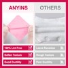 ANYINS Lint Free Nail Wipes, 1200PCS White Lint Free Wipes Non-woven Fabric Gel Polish Remover Super Absorbent Soft Nail Polish Remover for Nail Salon, Home DIY