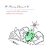 Lovelyshop Green Diamond Snowflake Rhinestone Tiara Princess Anna Crown