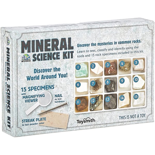 STEM Toy Mineral Science Kit Geology Rock Specimen for Young Geologists