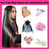 LRSICAL 5x5 HD Transparent Lace Front Wigs Human Hair Pre Plucked with Baby Hair 180% Density Brazilian Straight Human Hair Wigs for Black Women Full and Thick(Straight Wig, 18 Inch)
