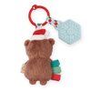 Itzy Ritzy Infant Toy & Teether - Itzy Pal Baby Teething Toy Includes Lovey, Crinkle Sound, Textured Ribbons & Silicone Teether Toy for Newborn (Cocoa The Bear)
