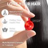 Hair Treatment Capsules, No Rinse, Enriched with Moroccan Oil, Vitamins A C E and Pro Vit B5 for Moisturizing, Anti-Frizz and Repair Maintenance (30 Capsules, Red)