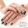 ADORA COUTURE Semi Cured Gel Nail Strips Kit | 30pcs Uv Gel Nail Stickers with Uv Light | Green Emerald Envy Nail Wrap | Nail Gel Stickers for Nails Uv Light (Emerald Envy)