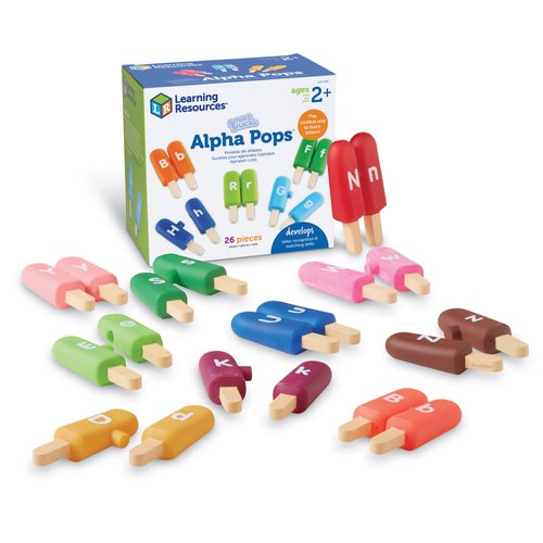 Learning Resources Smart Snacks Alpha Pops, 26 Pieces, Age 2+, Toys for Toddlers, Toddler Alphabet, Learning ABC, Learning Toys, Stocking Stuffers for Kids