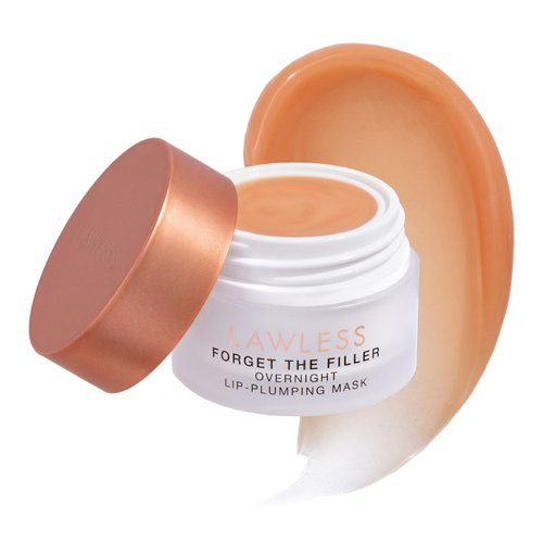 LAWLESS Women's Forget The Filler Overnight Lip Plumping, Birthday Cake, 0.28 Ounce