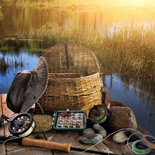 Goture Fly Fishing Flies Kit - Handmade Dry Wet Fly Fishing Lure with Waterproof Fly Box Includes Bee Bird Nymphs Streamer 16 & 24 Pieces - Ideal for Bass Trout Panfish