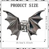 Vsdski Halloween Hair Clips Black Bat Wing Hair Claw Clips Gothic Hair Accessories for Women Metal Claw Clips for Thick Thin Hair Non-Slip Hairpins Strong Hold Hair Jaw Barrettes for Halloween Decor