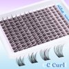 Lash Clusters Kit Wispy Natural Cluster Eyelash Extension Kit DIY Lash Extension Kit C Curl 10-16MM Eyelash Clusters Volume Individual Lashes Kit by Newcally