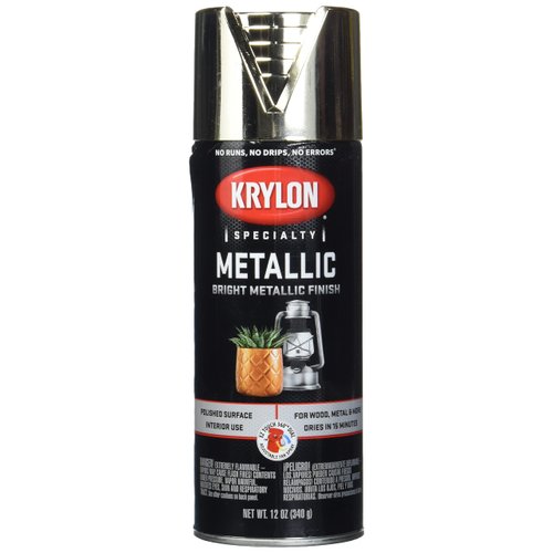 Krylon K01701A77 Metallic Paint, Bright Gold, 11 oz.