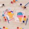 Ice Cream Party Favors - 12 PCS Ice Cream Craft Kits Party Supplies - Ice Cream Wooden Painting Kit for Kids with Bubble Wand - Popsicles Pinata Birthday Goodie Bags Gifts Prizes Girls Boys