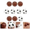 Kisangel 10Pcs Resin Sports Soccer Dollhouse Soccer Ball Mini Basketball Set Dollhouse Miniature Supply Fairy Garden Figurine (Mini Basketball and Baseball)