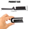 Boar Bristle Hair Brush, Folding Travel Hair Brush Collapsable Pocket Hairbrush Comb Mini Beard Brush for Men Barbers Portable Hair Styling Tool for Thick Coarse Hair