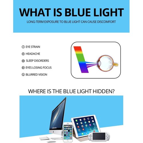 AZorb Blue Light Blocking Glasses for Women Men Retro Round Metal Frame Eyeglasses