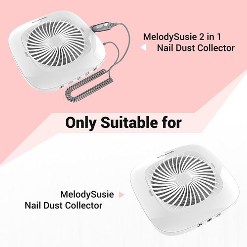 MelodySusie Nail Dust Collector Replacement Filter 4 Pack, Reusable Dust Filter for MelosySusie Nail Dust Collector Vacuum Fan Dust Collector Extractor Electric Dust Suction Machine