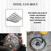 PVOTAWP 5PCS Wheel Studs, Tire Lug Stud OEM#610-266 90942-02049, M12 x 1.5 & 49mm Long Steel Serrated Lug Knurl Bolts Compatible with Toyota Lexus Prius Chevrolet Pontiac Scion Avalon