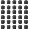 SQXBK Foosball End Cap 30PCS 15.8mm Black Foosball Table Rod Safety Rubber End Caps Flexible Pipe Post Rubber Cover Tip Protectors
