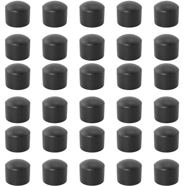 SQXBK Foosball End Cap 30PCS 15.8mm Black Foosball Table Rod Safety Rubber End Caps Flexible Pipe Post Rubber Cover Tip Protectors