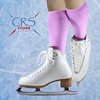 CRS Cross Figure Skating Socks (2 Pair) Premium Knee High Tights for Ice Skates, Footed Skate Socks, Ice Skating Socks, Dance (Pivot Purple)