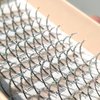 FQNing Glitter Lash Extensions Silver Colored Single Lash Spike Eyelash Extension for Daily Party Wedding 11mm-16mm Mixed(Silver)