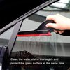 NEWISHTOOL Window Tint Tools, 3 PCS Side Wiper Swiper Silicone Squeegee, Car Squeegee Water Blade with Long Handle for Auto Window Tinting Glass Film Installation, Windshield Cleaning & Water Removing