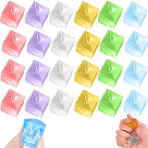 24PCS Ice Fidget Squeeze Toys,Party Favors Gifts for Kids Adults，Anxiety & Stress Relief, ADHD and AutismGift for Kids