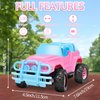 YongnKids Remote Control Car for Kids, 1:20 Scale Rc Trucks for Girls Age 4-7, Pink Rc Cars Toys for Ages 5-7 8-13 Boys Girls Birthday Gift, Off Road Trucks with Mini Doll & DIY Sticker
