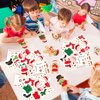 COCHIE 48Pcs DIY Christmas Craft Kits for Kids, Christmas Gingerbread Man Craft Art Kit, Make Your Own Christmas Craft Xmas Party Decor DIY Gingerbread House Cutouts for Holiday Handcraft Supplies