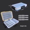 Ruisheng AT Transparent Airtight Fishing Tackle Box 3600/3700 Tackle Trays With Removable Dividers Waterproof Sunscreen Lure Box for Freshwater Saltwater Tackle Storage Tackle Box Organizer (3600×1)