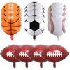 HILAVO Sports Foil Balloon Set, 16PCS Baseball Balloons Soccer Balloons Basketball Balloons Football Balloons Sports Birthday Party Decorations for Boys Birthday Baby Shower Sports Themed Party