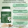 Floraviva Rhodiola Rosea Capsules, Natural Adaptogenic Herb, 500mg Organic Rhodiola Rosea Extract Supplement for Stress Support, Balance Energy, Immune Function, Non-GMO, 60 Vegan Capsules