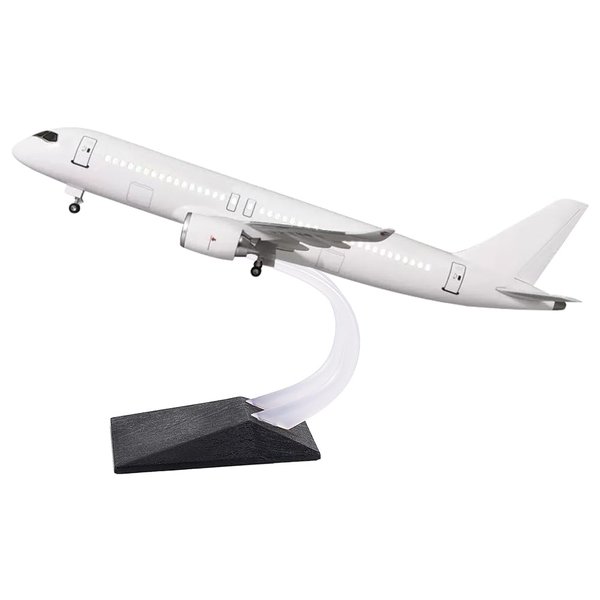 FINGERINSPIRE Model Plane Display Stand (No Plane) Black Base Clear Double Support Pillars Aircraft Model Rack Plastic Aircraft Displays Detachable Holder for Building Blocks Planes X-Wing Fighter