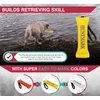 HUNTMARK Firehose Puppy Training Dummy 9.5” x 2.5” –– Durable and Reliable Training Puppy - Waterfowl Sporting Dog Retriever Training – Bumper for Hunting Puppies (1, Orange, Puppy)
