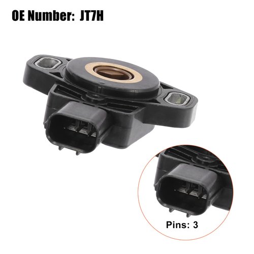 X AUTOHAUX JT7H Vehicle Throttle Position Sensor Replacement Black for Honda Old Fit 2003-2008 for Honda Accord Element CR-V