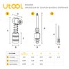 UTOOL Grease Gun Accessory Kit, 90 Degree Coupler, Needle Nozzle, Grease Injection Needle with Cap, for Hard to Reach Grease Zerk Fittings