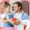 CPicdn 24 Pack Valentine’s Day Gifts Mini Watercolor Kids Paint Set, DIY Valentines Greeting Card Watercolor Paint Bulk for Boys Girls School Classroom Exchange Gift Valentines Cards Party Favors