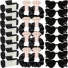 24pcs Bridesmaid Scrunchies Proposal Gifts 4.1inch square Hair Claws Bachelorette Claw Clip Matte Hair Clips heart sunglasses Girls Stuff Cute Hair Clips for Wedding Party Favors (Black)