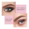 Music Flower Eyebrow Pencil Double Ended, Waterproof Natural Brow Enhancing Pen, Long lasting Eye Makeup, Pack of 1, Light Brown
