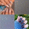 8Sheets Moon Star Nail Art Stickers 3D Self-Adhesive Metallic Sun Nail Decals Holographic Laser Glitter Nail Art Design Stickers Stars Sun Silver Nail Stickers for Women Acrylic Nail Decor Charms DIY